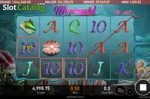 Скрин4. Mermaid (Royal Slot Gaming) слот