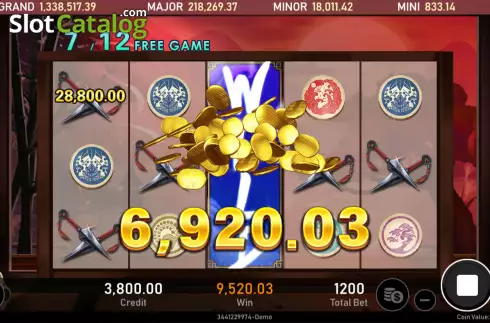 Скрин3. Ninja (Royal Slot Gaming) слот