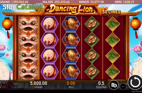 Скрин2. Dancing Lion слот