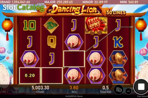 Скрин3. Dancing Lion слот