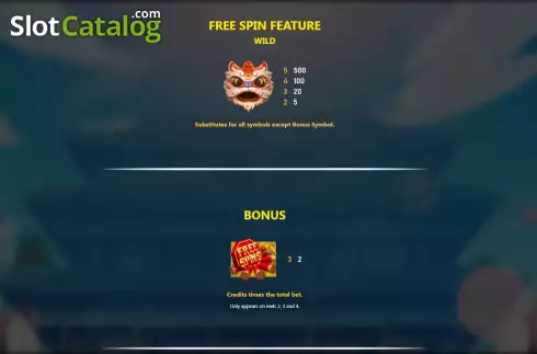Скрин9. Dancing Lion слот