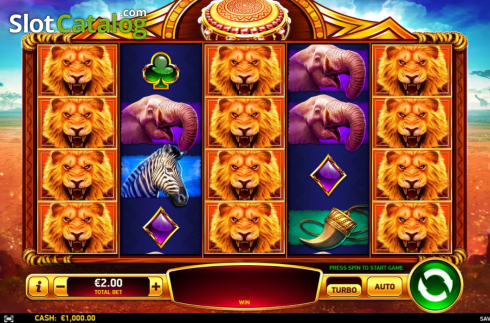 Скрин2. Savage Lion слот