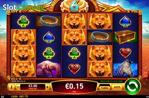 Скрин6. Savage Lion слот