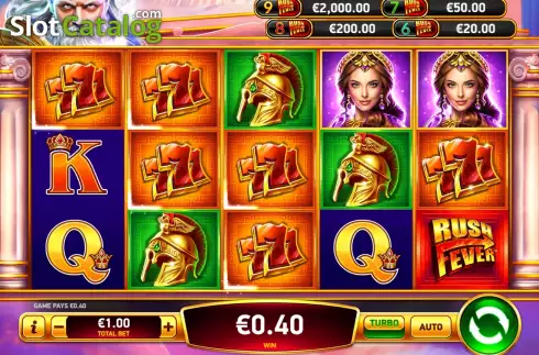 Скрин4. Zeus Rush Fever Deluxe слот
