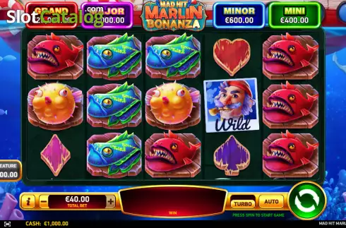 Скрин2. Mad Hit Marlin Bonanza слот