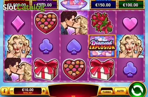 Скрин2. Diamond Explosion Sweet Love слот