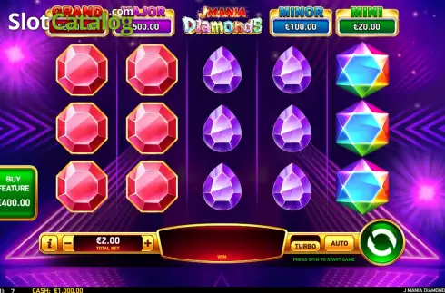 Скрин2. J Mania Diamonds слот