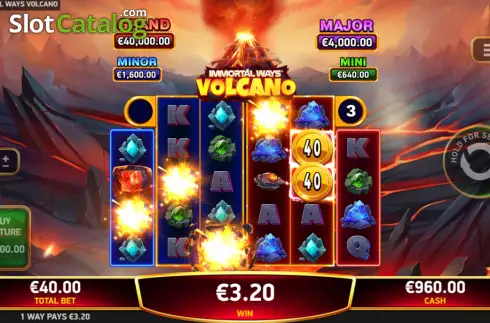 Скрин3. Immortal Ways Volcano слот