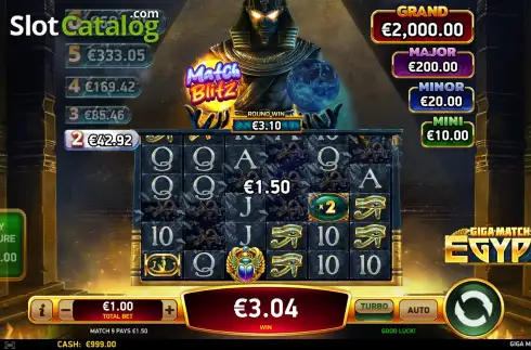 Скрин4. Giga Match Egypt слот