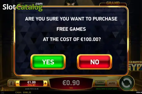 Скрин6. Giga Match Egypt слот