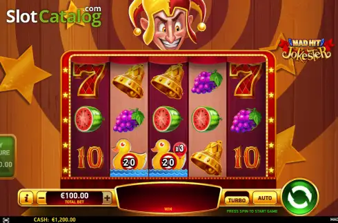 Скрин2. Mad Hit Jokester слот