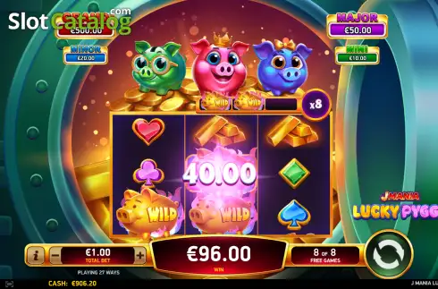 Скрин3. J Mania Lucky Pyggs слот