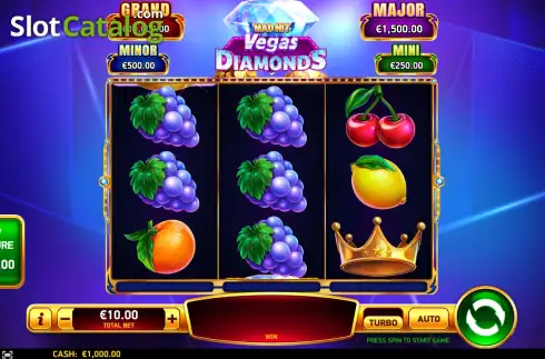 Скрин2. Mad Hit Vegas Diamonds слот