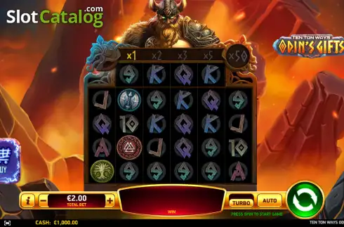 Скрин2. Ten Ton Ways Odin's Gifts слот