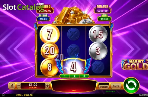 Скрин3. Mad Hit Gold слот