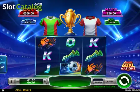 Скрин2. J Mania Goal Nations слот