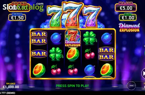 Скрин2. Diamond Explosion 777 слот