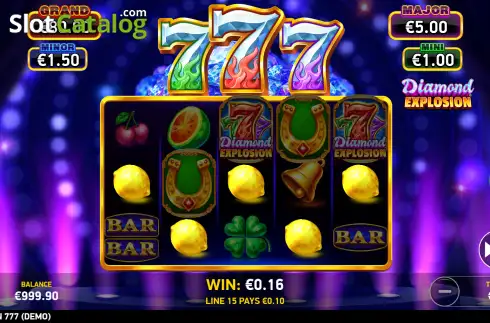 Скрин3. Diamond Explosion 777 слот