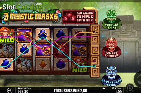 Скрин3. 3 Mystic Masks слот