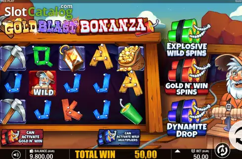 Скрин2. Gold Blast Bonanza слот