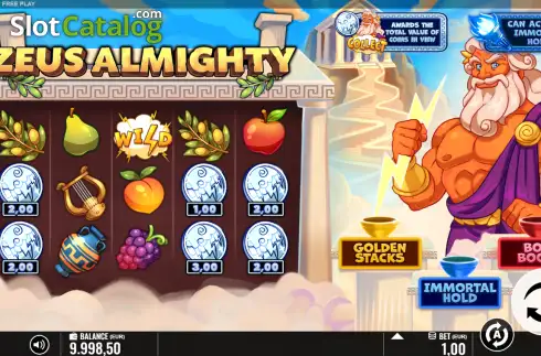 Скрин2. Zeus Almighty слот