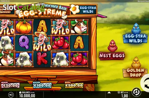 Скрин2. Barnyard Bash: Egg-streme слот