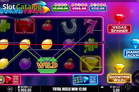 Скрин3. 3 Diamond Vegas слот