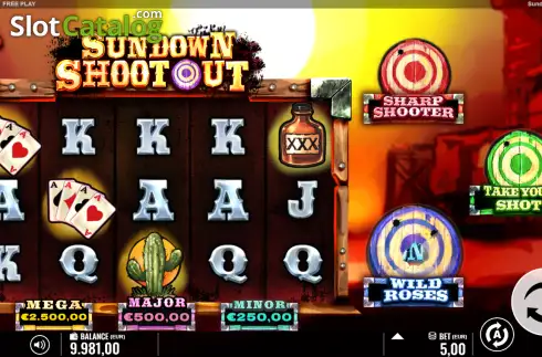 Скрин2. Sundown Shootout слот
