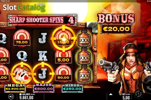 Скрин3. Sundown Shootout слот