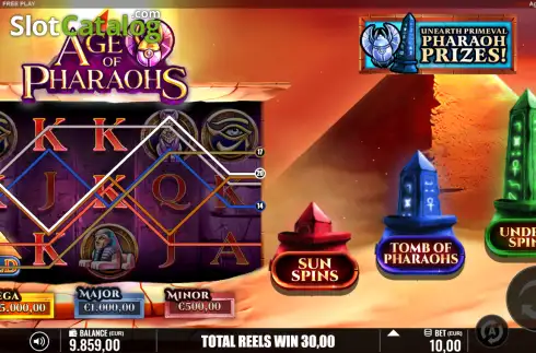Скрин3. Age of Pharaohs слот
