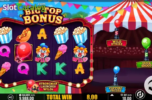 Скрин3. Big Top Bonus слот