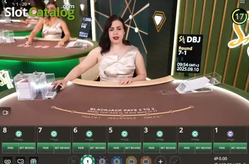 Скрин2. Blackjack (SA Gaming) слот