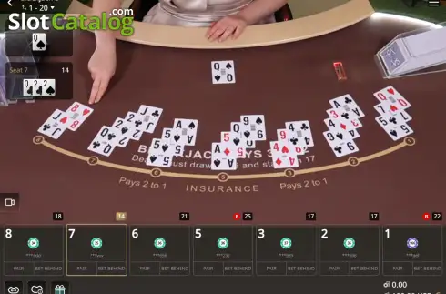 Скрин3. Blackjack (SA Gaming) слот