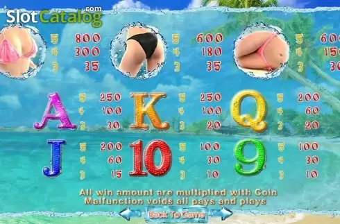 Скрин7. Bikini Chaser слот