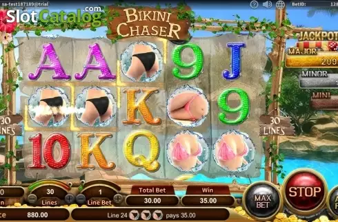 Скрин3. Bikini Chaser слот