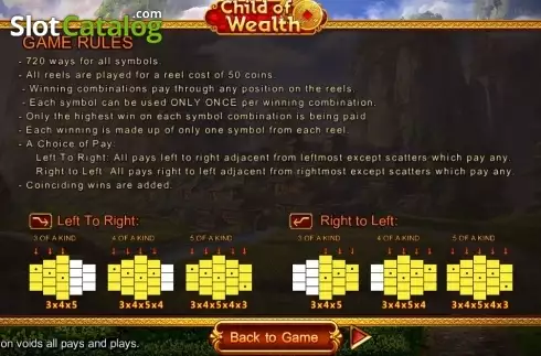 Скрин5. Child of Wealth слот