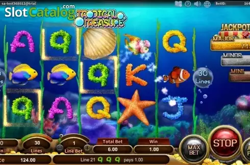 Скрин3. Tropical Treasure (SimplePlay) слот