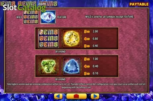 Скрин6. Gems Gems Gems слот
