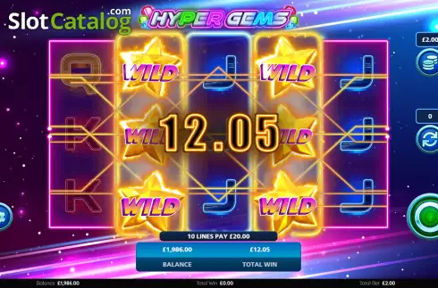 Скрин3. Hyper Gems (Light and Wonder) слот