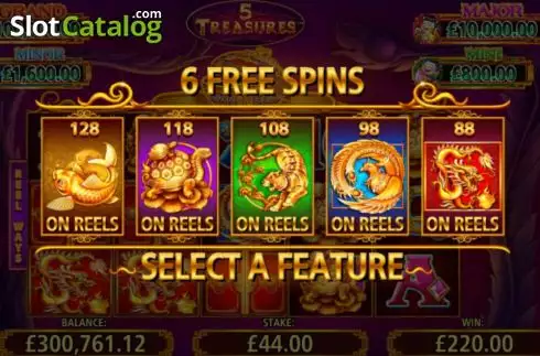 Скрин2. 5 Treasures (Shuffle Master) слот