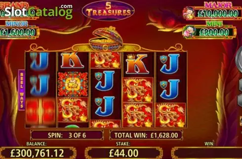 Скрин3. 5 Treasures (Shuffle Master) слот
