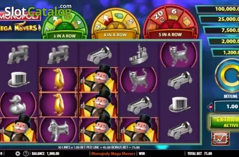 Скрин2. Monopoly Mega Movers слот