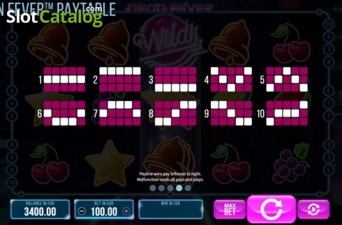 Скрин9. Neon Fever слот