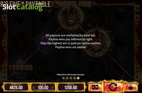 Скрин8. Jokers Five слот