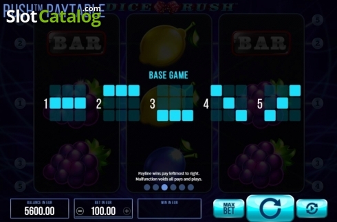 Скрин7. Dice Rush слот