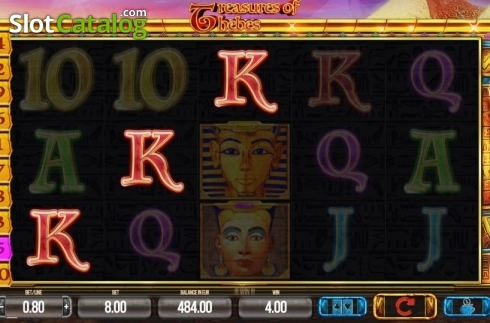 Скрин3. Treasures of Thebes слот