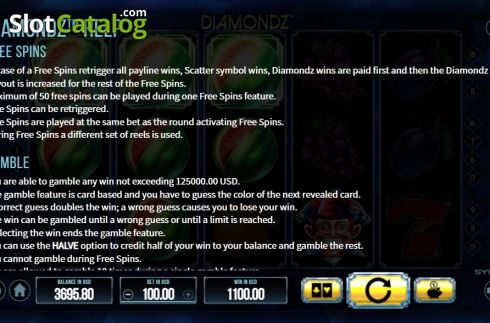 Скрин8. Diamondz слот