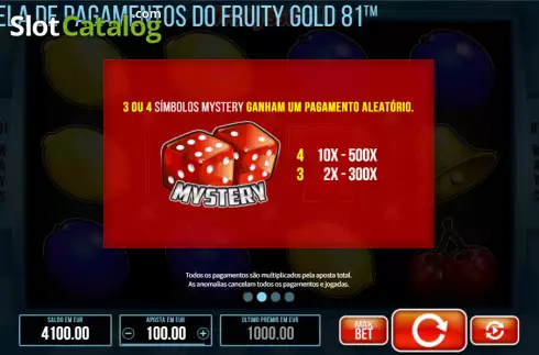 Скрин7. Fruity Gold 81 слот