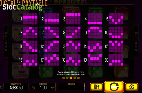 Скрин7. Hot Dice XL слот