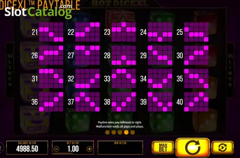 Скрин8. Hot Dice XL слот